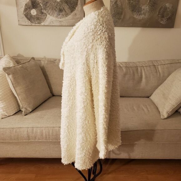 1.State Drape Front Poodle Cardigan sz XL in Ivory - Picture 7 of 11